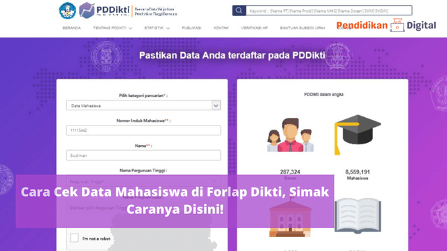 Cara Cek Data Mahasiswa di Forlap Dikti, Simak Caranya Disini!