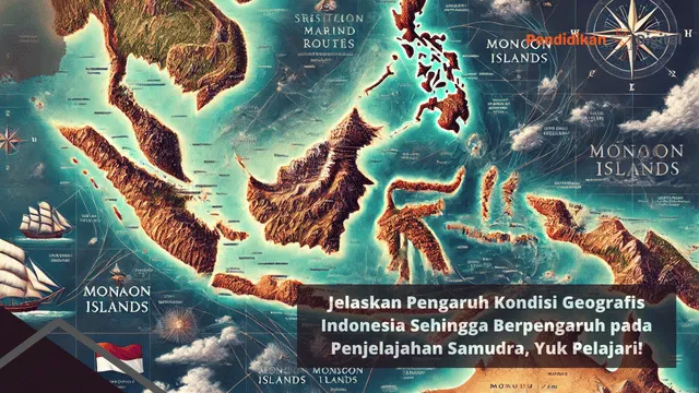 Jelaskan Pengaruh Kondisi Geografis Indonesia Sehingga Berpengaruh pada Penjelajahan Samudra, Yuk Pelajari!